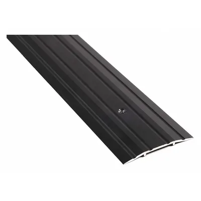 NATIONAL GUARD 413DKB-72 Saddle Threshold, Aluminum, 6 ft, Fluted Transition - Saddle Thresholds