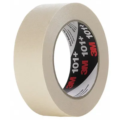 3M Masking Tape: 101+, Tan, 11/16 in Roll Wd, 60 yd Overall Roll Lg, 5.1 mil Thick - General Purpose Masking Tape
