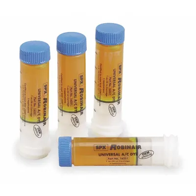 ROBINAIR Universal Dye Cartridge: A/C Dye Refill, 4 Pieces - A/C Dye Refills