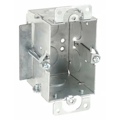 RACO Electrical Box: Steel, Steel Material & Nominal Size, 1 Gangs, 2 1/2 in Box Dp - Cut-In Electrical Boxes