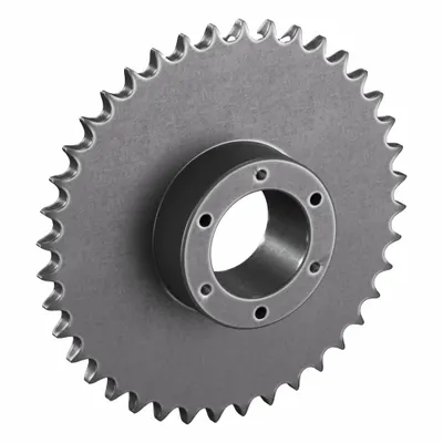 TRITAN Sprocket: For 50 Chain, 40 Teeth, 7.966 in Pitch Dia, 8.32 in Outside Dia - Size 50 Bushed-Bore Roller Chain Sprockets