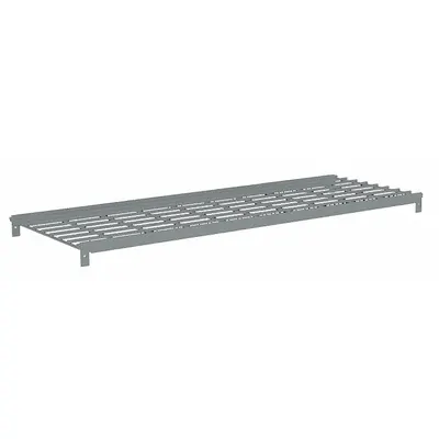 TENNSCO Shelf: 48 in x 15 in, 500 lb Load Capacity, Steel, 5 ga Decking, Gray - Wire Decking Shelf Kits for Boltless Shelving