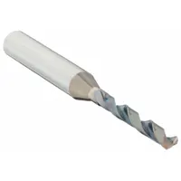 Solid carbide jobber-length drill bit with 1.7 mm diameter, 140° R-Thinning point geometry, and EgiAs coating. Designed for drilling steel and cast iron in production environments such as automotive, mold, and general machining