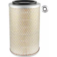 Round/oval engine air filter with axial seal and 1/2 in inside diameter. Used in engine air intake systems to remove airborne contaminants. Baldwin Interchange PA2913