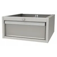 LISTA Drawer: 8 in Overall Ht, 16 3/4 in Overall Wd, 19 1/4 in Overall Dp, Gray, 8 in (MPN WBHC150/1)