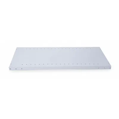 HALLOWELL Shelf: 36 in Overall Wd, 24 in Overall Dp, Solid Shelf, 20 ga, Light Gray - Solid Steel Shelves for Standard Metal Shelving