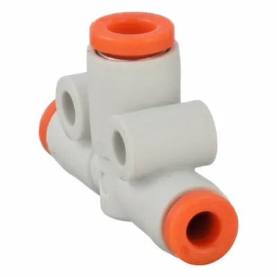 SMC KQ2T01-03A Polybutylene Terephthalate Push-Fit Tee Fitting - Polybutylene & Brass Tube Fittings