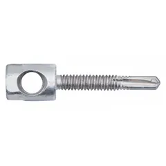 This 25-pack of steel rod hangers is designed for horizontal mounting on steel structures. Each hanger has a 1/4 in screw size and 2-1/4 in overall length. Suitable for securing threaded rod in applications where concrete anchoring is not required.