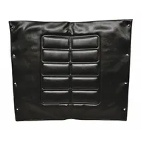 Vinyl embossed back upholstery for wheelchairs, 24 in overall width. Includes screws for installation. Used to replace worn or damaged wheelchair seat and back upholstery