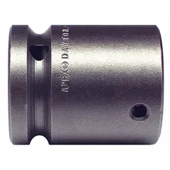 This power bit holder socket has a 7/8 in output drive size and a hex drive type. It has a 2 in overall length and does not include locking functionality. Suitable for use with power tools in industrial fastening applications.