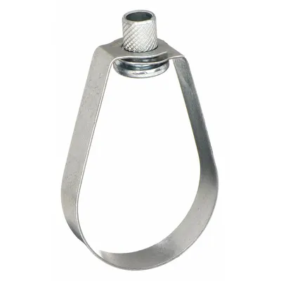 NVENT CADDY Loop Hanger: Pre-Galvanized Steel, For 1 in Pipe, For 3/8 in Threaded Rod - Standard Loop Hangers for Tube & Pipe