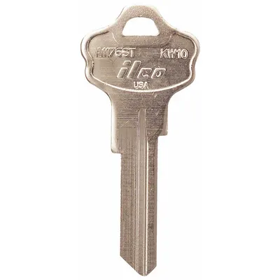 KABA ILCO Key Blank KW10, 6-Pin Brass - Door Lock Key Blanks