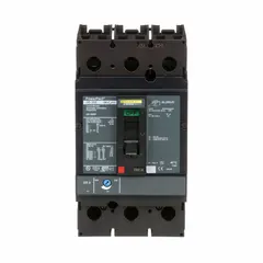 Molded case circuit breaker rated 200 A with a maximum interrupting rating of 65 kA at 240 V AC. Features instantaneous trip for short-circuit protection, ABC phase connection, and line/load lug terminals. Designed for use in I-Line panelboards in commercial and industrial power distribution systems.