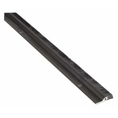 NATIONAL GUARD Door Sweep: Brush Insert, Aluminum, 36 in Lg, 1 5/8 in Wd - Door Sweeps