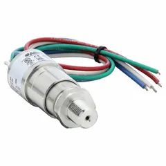 Diaphragm-actuated miniature pressure switch with 1NO/1NC contact configuration. Pressure range -15 psi to 15 psi. Features 1/4" MNPT pressure connection and 3-18 AWG PVC insulated 12" wire leads. Used for monitoring or controlling pressure in industrial systems such as HVAC, pumps, and process equipment.