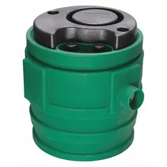 This LITTLE GIANT sewage basin is a plastic tank designed for indoor wastewater collection and temporary storage. With a 41-gallon capacity and dimensions of 22 inches in diameter by 26 9/16 inches in height, it accommodates one pump. It is suitable for use in residential or light commercial basements to handle sewage or effluent from fixtures below the main sewer line. Compatible with manufacturer part number PPJ3V2D.
