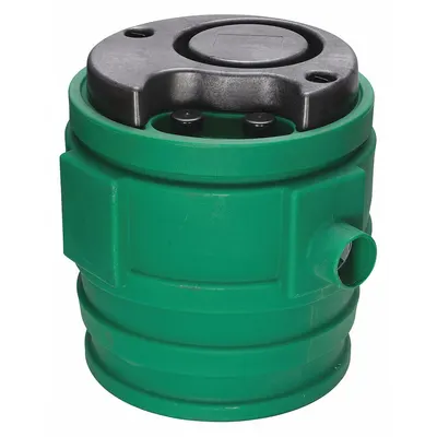 LITTLE GIANT Sewage Basin: 41 gal Capacity, Plastic, 22 in Dia. x 26 9/16 in H, For 1 Pumps - Sewage Basins