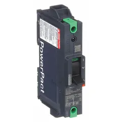 30 A molded case circuit breaker with a maximum interrupting rating of 25kA at 277/408V AC. Features fixed instantaneous trip and Everlink Lug terminals on both ends, supporting any phase connection. Suitable for overcurrent protection in branch circuits within electrical distribution systems.
