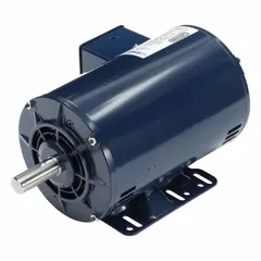 Open Drip Proof (ODP) enclosure. 1 hp, 1760 RPM at 60 Hz. 230/460V AC, 1.5 A full load current. Rigid base mount. Suitable for pumps, fans, conveyors, and machine tools in clean, dry environments.