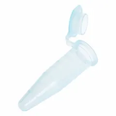 Microcentrifuge Tube, Polypropylene, 1.5 mL, Blue, Conical Bottom, Graduated, with Closure