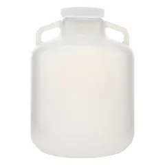 APPROVED VENDOR Round Carboy, Wide Mouth, 85 mm Screw Cap, Colorless