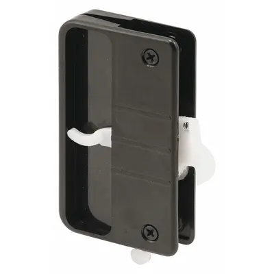 PRIME-LINE Sliding Handle and Latch Kit, Black, 3-3/4 in H x 2-3/16 in L, A 108 - Screen Door Hardware