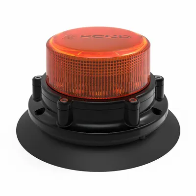 ECCO EB8160A-VM-WWG Amber LED Flashing Beacon, 10-30V DC, SAE Class 1 - Vehicle Flashing Beacons