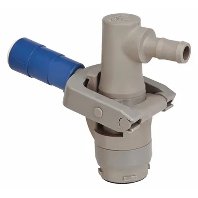 PIUSI Coupler: Coupling, Composite, 3/4 in Hose Barb, 90° Outlet Angle, EPDM - Dispense Couplers for DEF