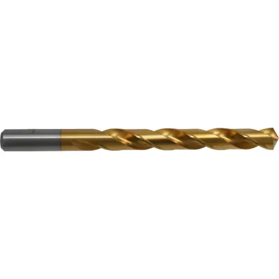 CHICAGO-LATROBE 43/64" TiN-Coated HSS Jobber-Length Drill Bit - General Purpose High-Speed Steel Jobber-Length Drill Bits