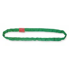 Endless round sling constructed of polyester with a 7/8 in body diameter and 3 ft sling length. Suitable for lifting and rigging applications in industrial settings such as construction, manufacturing, and warehousing.