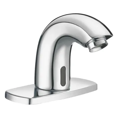SLOAN Bathroom Sensor Faucet: SF, Brass, Chrome Finish, Single-Post, Battery - Single-Post Sensor Bathroom Faucets