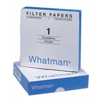 This qualitative cellulose filter paper features medium porosity and a thickness of 0.18 mm, suitable for general filtration tasks such as separating solid particles from liquids in laboratory and industrial sample preparation. The 2.5 cm diameter discs are non-fluted and designed for routine analytical procedures
