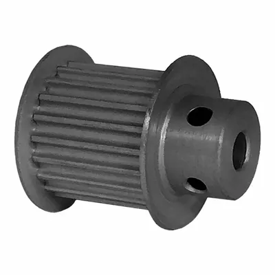 Dayton Timing Pulley: Modified Curvilinear, Fixed, For GT Timing Belt Section - GT Section Fixed-Bore Timing Pulleys with Hub