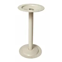 HALLOWELL Bench Pedestal: 8 in x 15 7/8 in, Steel, Tan, Powder Coated, Round Post Pedestal (MPN 4805PT)