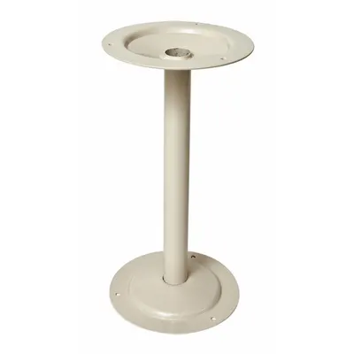 HALLOWELL Bench Pedestal: 8 in x 15 7/8 in, Steel, Tan, Powder Coated - Pedestals for Locker Room Benches