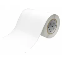 Continuous Label Stock: 8 in x 100 ft, Polypropylene, White (Matte), Outdoor (MPN J50C-8000-2585)