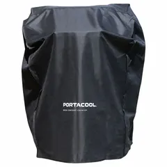 Vinyl cover designed for the Portacool Apex/Jetstream portable evaporative cooler model PACJS2201A1. Protects the cooler from dust, debris, and weather when not in use, suitable for industrial or commercial settings.