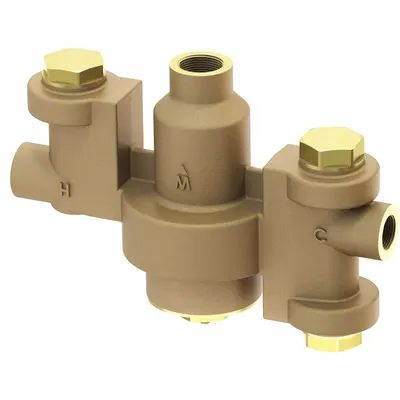 ACORN CONTROLS ET71-2 Thermostatic Mixing Valve, Brass, EPDM, NPT - Emergency Fixture Mixing Valves
