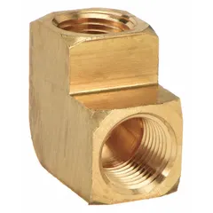 Threaded high-pressure pipe fitting with 90° elbow configuration. Both ends feature 1/2 in female NPT threads for connecting pipes in fluid systems. Rated for maximum operating pressure of 1,000 psi. Used to change flow direction in hydraulic, pneumatic, and industrial piping applications.