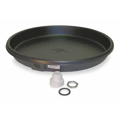 OEM Water Heater Pan: Plastic, 30 in OD, 28 in ID - Plastic Water Heater Drain Pans