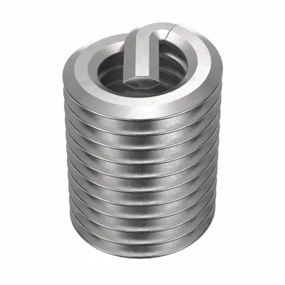 HELI-COIL Screw-Locking Tanged Helical Insert, M3-0.50, Plain, 100 PK - Screw-Locking Tanged Helical Inserts