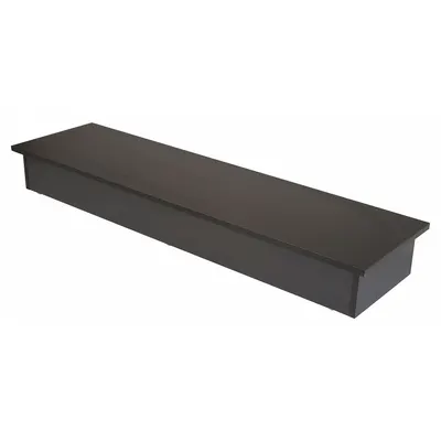 ECONOCO Wood Base: 6 in Overall Ht, 14 in Overall Wd, 52 in Overall Lg - Wood Bases for Compartmented Glass Shelving