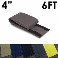 Cable protector: 4 in Overall Wd, 6 ft Lg, Nylon, Gray (MPN CC-SC-4-6-GL)