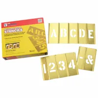 C.H. HANSON Stencil Set: 0 to 9/Ampersand (&)/Apostrophe (')/A to Z/Comma (,)/Dash (-)/Period (.) (MPN 10074)