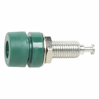 POMONA 1581-5 Shorting Bar Pin Tip Plug, Green, 15 A, 2500 V - Shorting Bar Pin Tip Plugs
