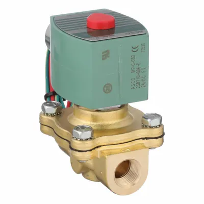 REDHAT Solenoid Valve: 2-Way, Normally Closed, 3/8 in Pipe Size, 24V DC, Watertight - 2-Way/2-Position, Normally Closed Solenoid Valves