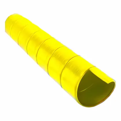 CAPLUGS Standard Spiral Hose Wrap, 7 ft, Yellow, High-Density Polyethylene - Standard Spiral Hose Wraps