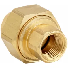 This threaded high-pressure pipe fitting is a straight union with 3/8 in Female NPT and 3/8 in Male NPT connections. It is rated for a maximum operating pressure of 1,000 psi. Typical applications include connecting two pipes in hydraulic, pneumatic, or fluid transfer systems requiring a leak-resistant joint.