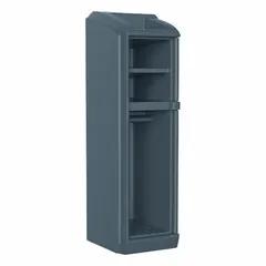 This CORTECH Endurance series locker is a doorless, 3-shelf storage unit in gray. Overall dimensions are 78 1/2 in height, 26 in width, and 26 in depth. Suitable for industrial facilities, warehouses, and changing rooms where ventilated storage for tools, PPE, or personal items is needed.