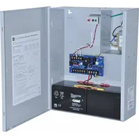 The ALTRONIX AL175ULX2 is a power supply/charger housed in a steel enclosure, operating on 115V AC input. It provides regulated power and battery charging for access control and security systems, such as powering locks, panels, and other low-voltage devices
